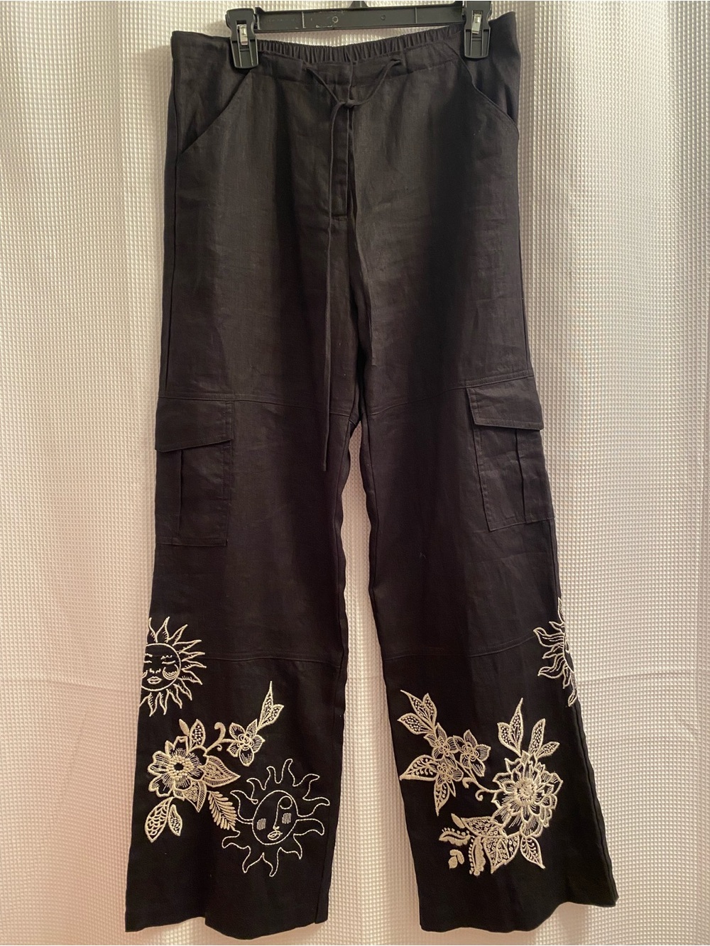 Johnny Was Addison Drawstring Wide Leg Pant - Picture 2 of 12